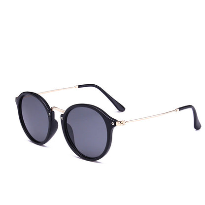 Metal Round Face Sunglasses Retro Driver Sunglasses Men And Women Sunglasses