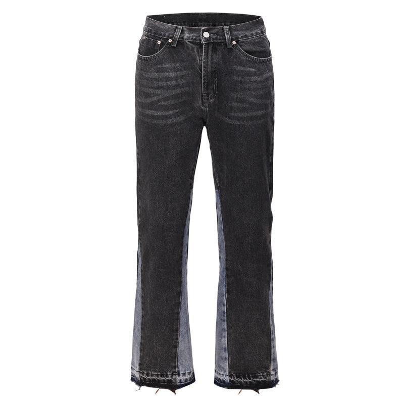 Structural stitching baggy jeans