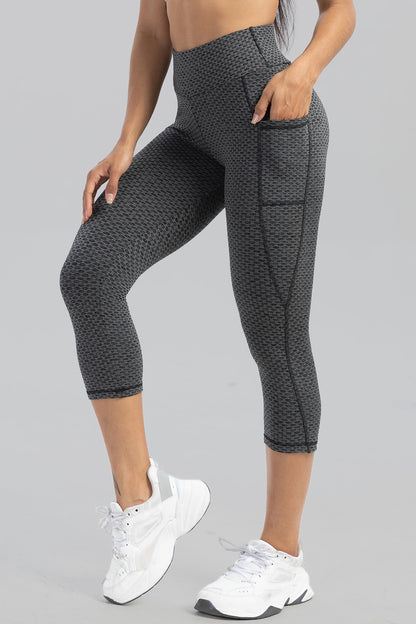 Contrast Stitching High Waist Active Pants